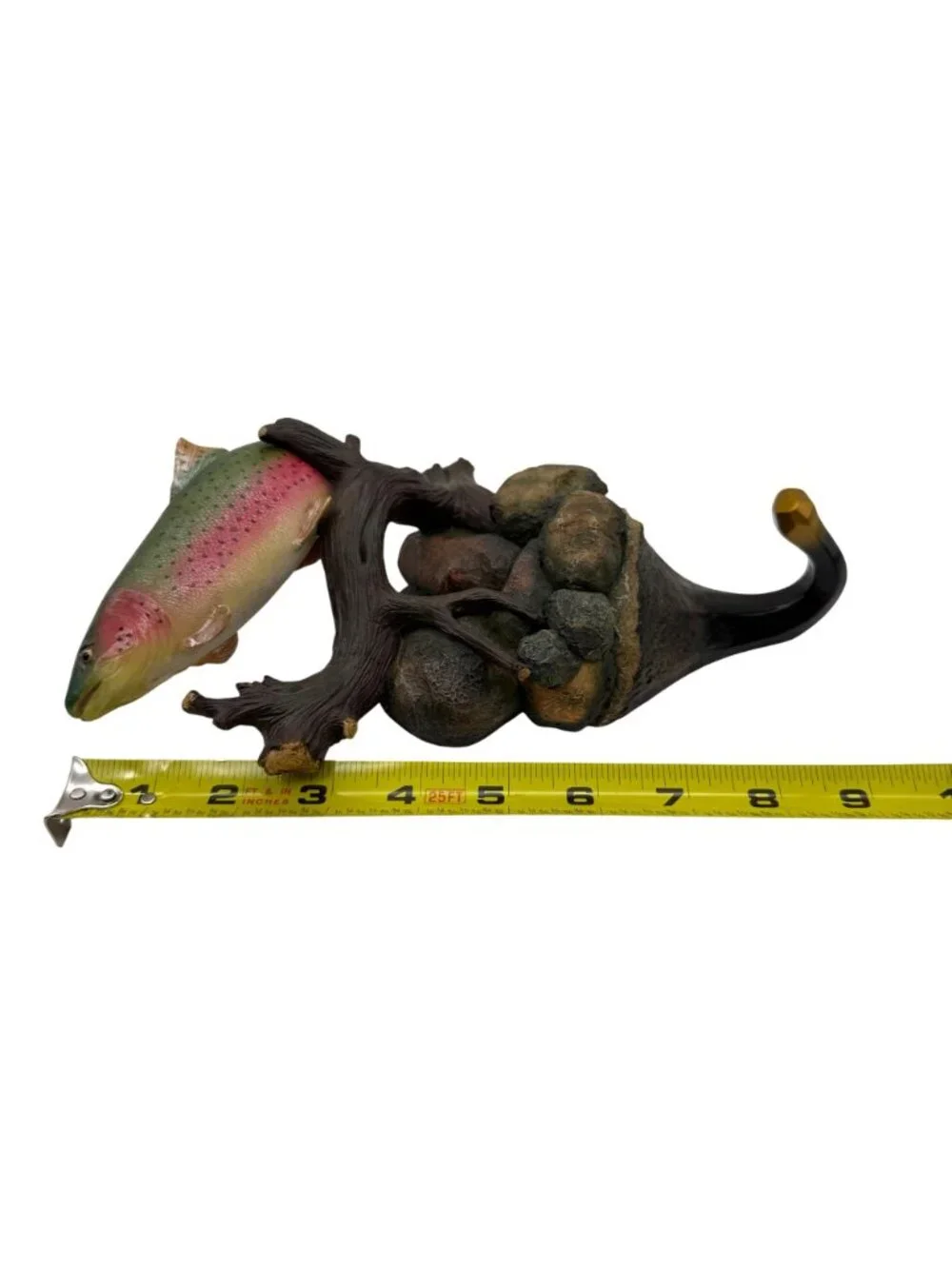 Wild Wings Rainbow Trout Wall Hook Mark Susinno w/ Box Rustic Lodge Decor Angler